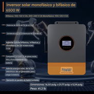 Sistema de respaldo eléctrico - Inversor 6,500 W con 15 kWh en baterías LiFePO4 - Img main-image-56630048