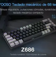 Teclado Mecánico E-Yooso 60% Rgb Teclado Para Juegos Profesional Teclado Black-blue Switch Idioma Inglés Us - Img 49557761