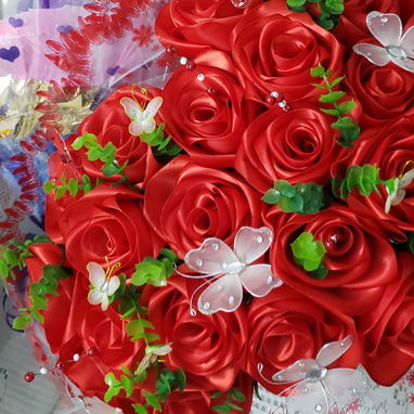 FLORES ETERNAS DE SATIN. ROSAS. RAMOS - 7/10