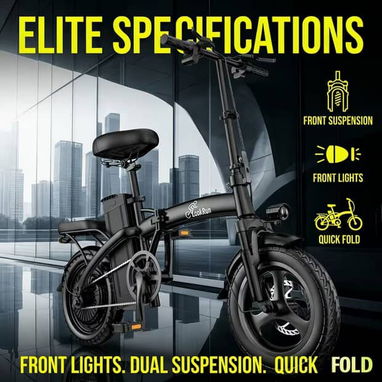 🚲 Bicicleta Eléctrica Plegable LockRun 400W – Ruedas de 14" Nueva - 5/5