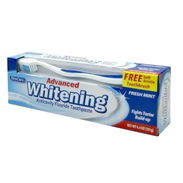 Pasta dental Advanced Whitening 181 g con cepillo de regalo — menta fresca, con flúor - Img 56851685