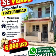 🔑 #SEVENDE #CASA,#PROPIEDAD EN #HABANA 📍 #MUNICIPIO #ARROYO #NARANJO 📌 Fraternidad, por la curva de Párraga  🏡 CASAS - Img 57872353