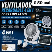 Ventilador recargable la carga le dura 20 horas en la primera velocidad - Img 56606659