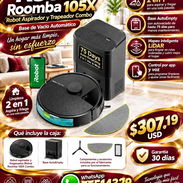 iRobot Roomba 105X Robot Aspirador y Trapeador Combo, Base de Vacío Automático, Factura y Garantía. Variedad de Robots - Img 57674279