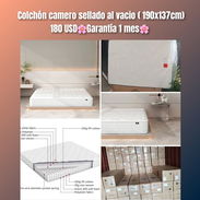 Colchones sellados al vacío, juegos de comedor, mesa de noche con gavetas, escaparate con espejo, cama de tubos camera - Img 55339333