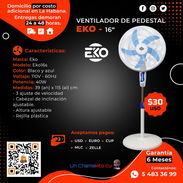 💲30💲VENTILADOR DE PEDESTAL EKO 16".FACTURA Y GARANTÍA DE 6 MESES. TLF 54833699 - Img 49442500