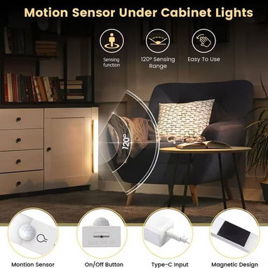 Set de 3 Luces LED USB Recargables con Base Magnética - 4/4