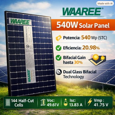 Paneles solares Bifacial ,540W - 4/4