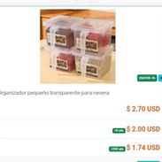 Organizador pequeño transparente para la nevera - Img 56788678