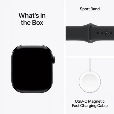 Apple Watch Series 11 46mm GPS Jet Caja negra con banda deportiva negra M/L MEUX4LW/A - 3/3