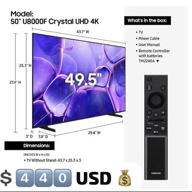 TV de 50”-85” Pulgadas Samsung , LG , TCL Smart TV ( 2025 )Ultimas series  Lo mejor en Precios - Img 117678377