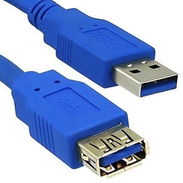 Cable Extensor USB 3.0 de 1 metro color azul Macho Hembra 5gbps - Img 47863646