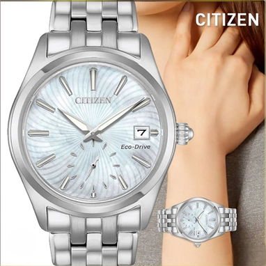 CITIZEN ECODRIVE CORSO (EV1030-57D) DE MUJER CON ESFERA DE NACAR , 36MM EN ACERO INOXIDABLE , NUEVO A ESTRENAR 58049738 - Img 120969241