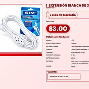 EXTENSIÓN BLANCA DE 3M . - Img 57563375