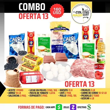 COMBOS DE COMIDA HASTA LA PUERTA DE SU CASA 🍱‼️Formas de pago: - CUP en efectivo y TRANSFERENCIA - USD 💵 - Desde USA - Img 123611689