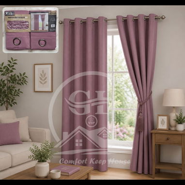 cortinas con diseño tapa sol blackout con borlas el juego d dos paños - Img 123876793
