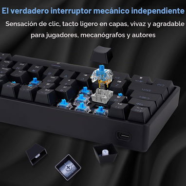 Teclado mecánico 60% RGB - 4/5
