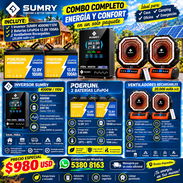Combo inversor+ 2 batería+2 ventiladores recargable - Img 58150807