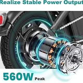 🚲 Bicicleta eléctrica LELEKUAI plegable – NUEVA ⚡️ - Img 120393826