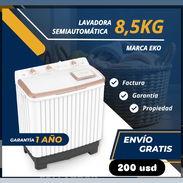 lavadora semiautomática de 8.5kg con domicilio incluido. Garantía de 1 año - Img 54216446