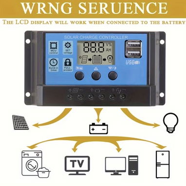 Controladores de carga solar MPPT de 100A con pantalla LCD, utilizado para baterías de 12V/ 24/36/48 - Img 121616264