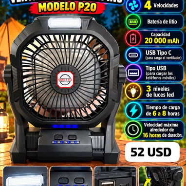 Ventiladores Recargables , muy buenas Marcas - 3/5