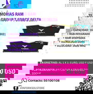 Memorias Ram Team Group T-Force Delta de 16GB [8x2] con RGB | Nuevas en caja - Img 48283030