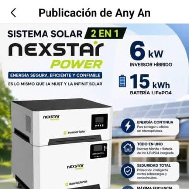 Venta y Envíos de Inversores,Baterías y kit listos para instalar!! - 3/6