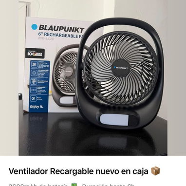 ventiladores recargables - Img 123240072