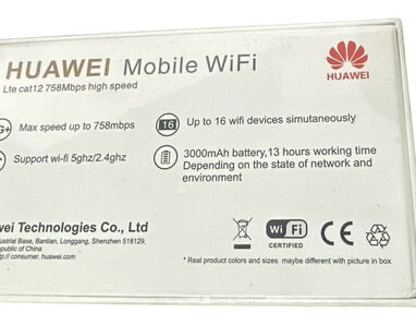 ✅✅HUAWEI Router Portatil W5 elite  4G LTE WiFi  Alta Velocidad ,Tactil + 16 dispositivos Conectados Sellado 90$(HABANA) - Img main-image-43601012