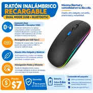Mouse inalámbrico. Raton inalámbrico.No necesita pilas. Cable USB. - Img 58117322