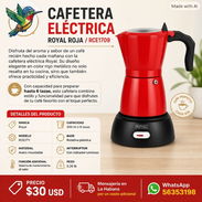 CAFETERA ELÉCTRICA ROYAL ROJA/RCE1709 - Img 57847045
