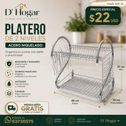 Platero 2 Niveles. Domicilio Incluido - Img 57098887