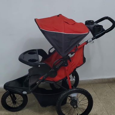 Coche de 3 ruedas negro y rojo - 4/4