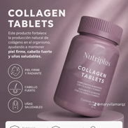 COLÁGENO 30 tabletas (Tipo I y III, Vit C, Calcio) 💜Ideal para piel, uñas, tendones, articulaciones y músculos💜 - Img 55767143