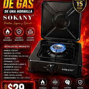 COCINA DE GAS DE UNA HORNILLA SOKANY, FACTURA Y GARANTÍA. VARIEDAD DE ELECTRODOMÉSTICOS Y COCINAS DE GAS, INDUCCIÓN, ETC - Img 57209634