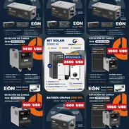 SISTEMA DE PANELES SOLARES, KIT SOLAR, inversor, estaciones de carga y bateria. - Img 55374164
