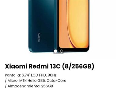 Teléfono celular XIAOMI nuevos* Redmi 9A Redmi A2+ Redmi 12 Xiaomi Redmi Note 13 Redmi Note 13R Pro - Img 67525270