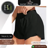 🏃‍♀️ SHORT DEPORTIVO NEGRO 2 EN 1 PARA MUJER - Img 56752196