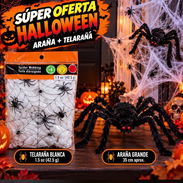 Tela de araña elástica que incluye arañas miniaturas + araña peluda 35 cm realista Ofertazoooo: 35.95 el set 🔥🔥🔥🔥 - Img 58194668