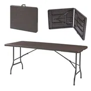 Mesa plegable efecto Ratán - Img 58282746