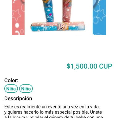 Cañones para revelación de sexo - Img 121983427