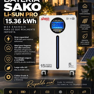 BATERÍA SAKO 15.36 Kwh DE RESPALDO - 2/2