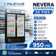 19.7 Pies. NEVERA EXHIBIDORA VERTICAL 19.7PIES MILEXUS. Factura + 180 días de Garantía - Img 55316369