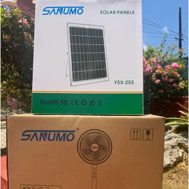 Ventilador recargable con panel solar - Img 124284297