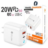Cargador Rápido Tipo C 20W PD3.0 + QC3.0 con Doble Puerto USB y Luz LED 15$ - Img 55332532