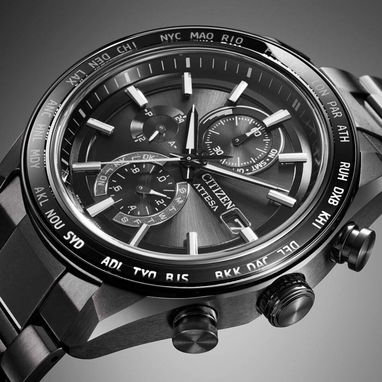 RELOJ CITIZEN ATTESA CRONOGRAFO RADIOCONTROLADO ,SUPER TITANIO ,CRISTAL ZAFIRO ,GAMA TOPE , LO MEJOR DE CITIZEN 52830802 - 4/6