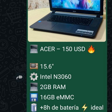 Laptops de uso desde $80 hasta $250 USD - 7/10
