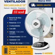 Ventilador recargable - Img 55801263