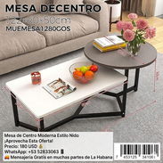 MESA DE CENTRO MODERNA - Img 55982310